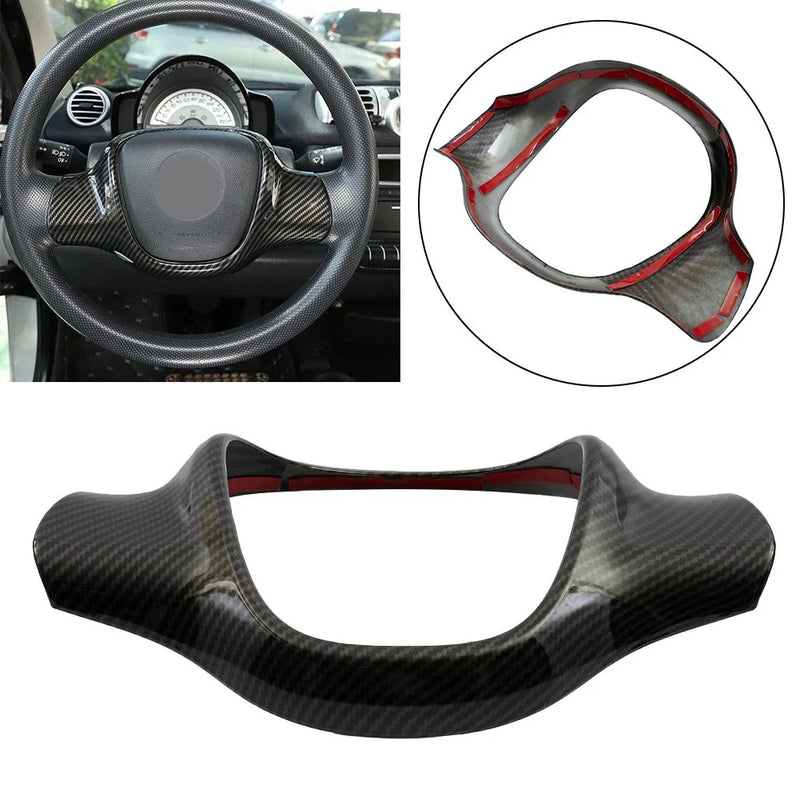 Smart Cars Steering Covers Aggressive Styling with Carbon Fiber Look