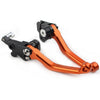 Honda XR250 XR400 Orange CNC Pivot Brake Clutch Levers (1995-2007)