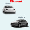 Tesla Model 4 x Carbon Fiber Door Side Handle Protector Sticker Decor Trim