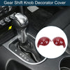 Ford Mustang Carbon Fiber Red Gear Shift Knob Cover (2015-2023)