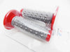 Honda CR125  - Red Grey Diamond Top Handlebar Grip Set