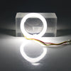 Car Headlight Retrofit 95MM White Amber Switchback LED Halo Rings