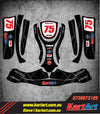 Arrow X1 Full Size Kart Art Carbon Style Sticker Kit Decals