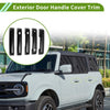 Ford Bronco Carbon Fiber Black ABS Exterior Door Handle Cover Trim (2021-2025)