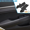 Hyundai Santa Fe (2006-2012) Black 2 x Front Door Panel Armrest Covers