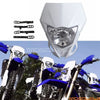 Honda CR250, Suzuki DR100, DR200 White Headlight Lamp (1990-2007)