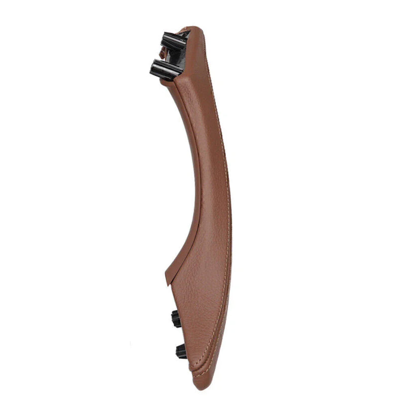 BMW 5 Series Left Side Red Door Trim Pull Handle Real Leather (2010-2017)