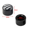 Harley Softail Touring Black  Front Cut Axle Nut Cap Covers