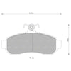 Mitsubishi Magna TE TF TR TS Front Disc Brake Pads Set (1991-1998)
