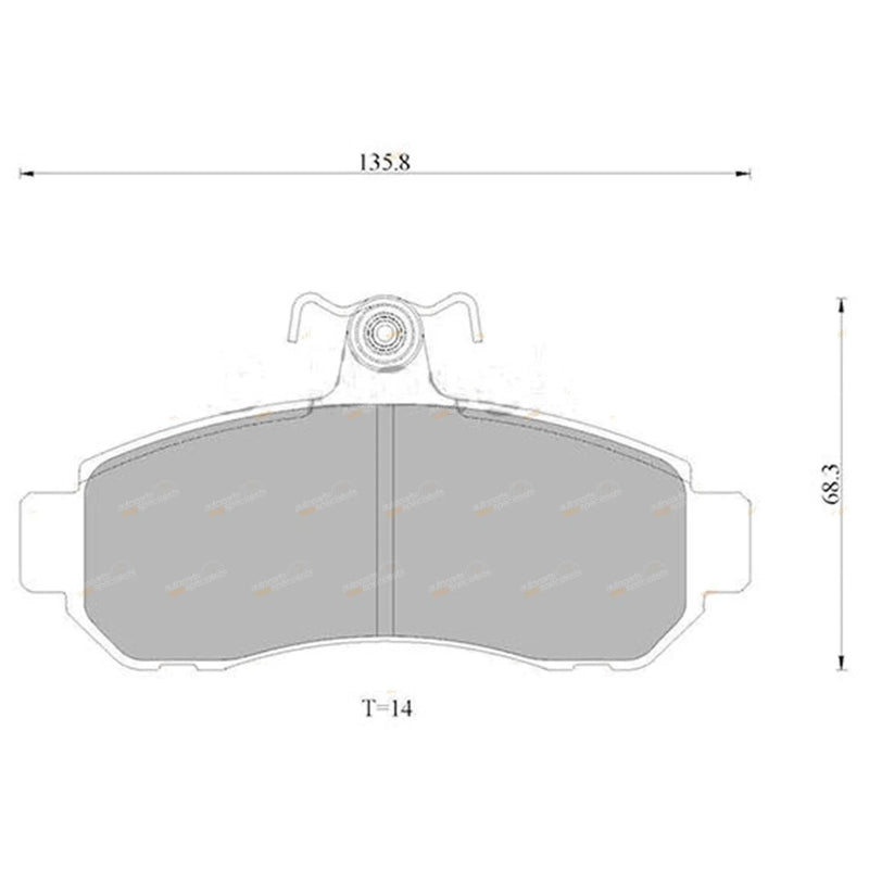 Mitsubishi Magna TE TF TR TS Front Disc Brake Pads Set (1991-1998)