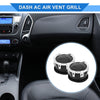 Ford F150 F250 F350 (2011-2016) ABS Black Silver 2 x Center Dash A/C Outlets