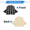 Hyundai Kona 6 Pcs Black Door Pillar Window Trim (2018-2023)