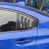 Subaru WRX / WRX STI 2 x Exterior Rear Window Louver Shutter Cover (2015–2021)