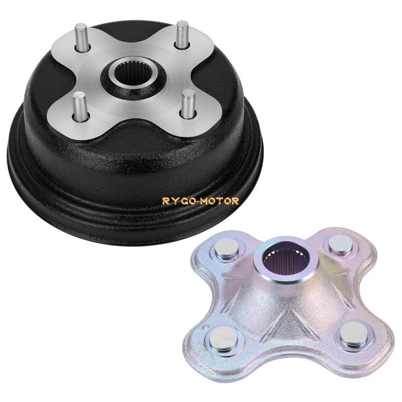 Yamaha Kodiak 400 4x4 Rear Brake Drum & Wheel Hub (1993–1999)