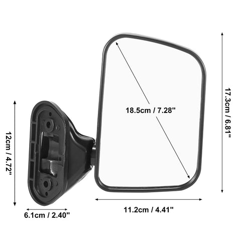 Toyota Hilux Pair / Manual Rearview Mirror Glass Left Right /