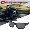 Motorcycle Riding Goggles Black Lens Black Gray Frame