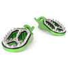 Kawasaki KX250 KX450 Green Shark Teeth Racing Foot Pegs (2008-2015)