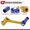 Bosuer Cheetah Folding Gear Shifter Lever Gold Tone and Blue