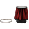 Car 4 Inch Universal Round Cone Mushroom Head Air Intake Filter & Clamp