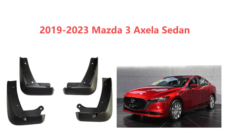 2019-2023 Mazda 3 Axela Sedan 4-Door Mud Flaps (2019-2023)