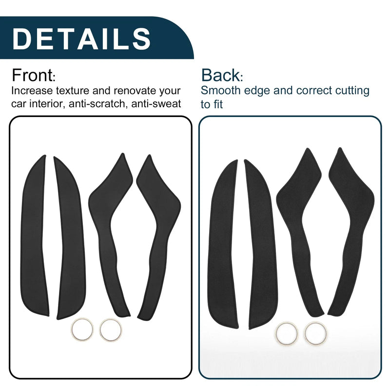 Ford Explorer Black Door Anti Kick Pad Sticker Protector (2016)