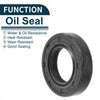 Oil Seal NBR Rubber 25x45x10mm Black 5Pcs