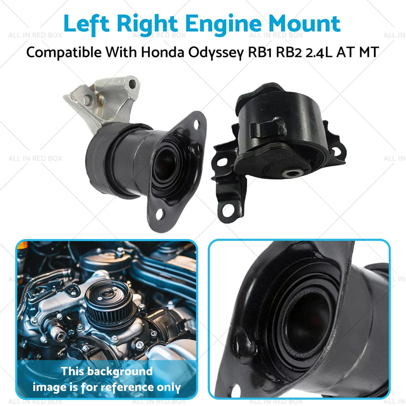 Honda Odyssey RB1 RB2 2.4 K24A6 Left Right Engine Mounts (2004-2009)