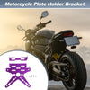 Motorcycle Motorcycle Plate Mount 26x10 mm Aluminum Alloy Purple Hole