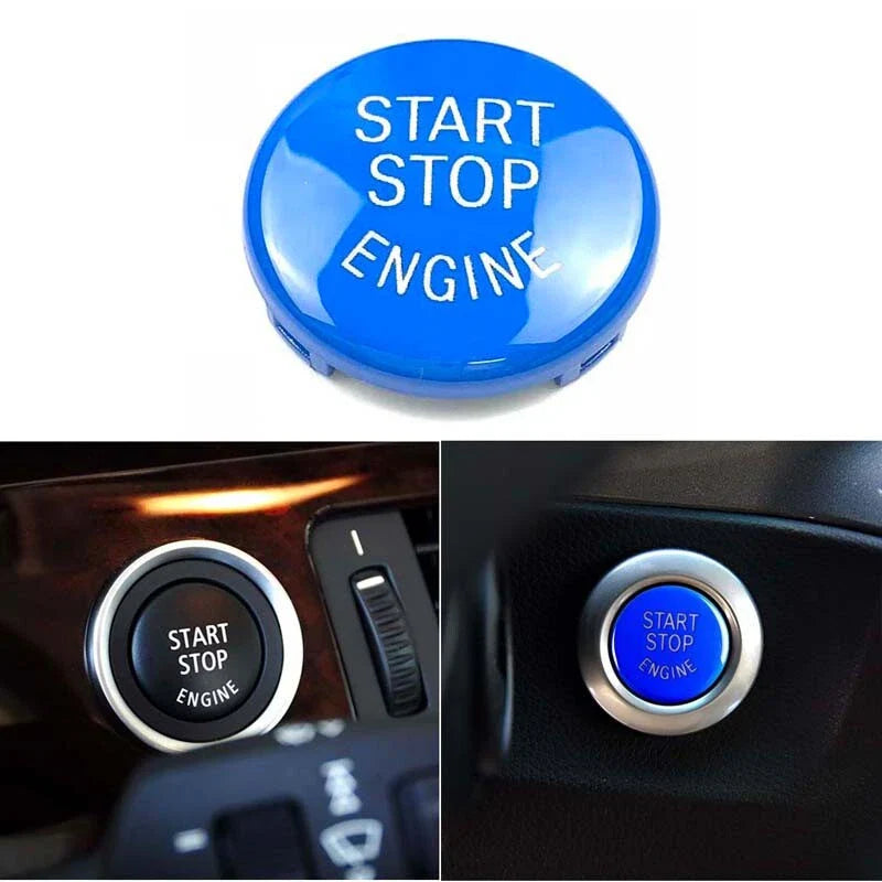 BMW 3 Series E90 2008-2011 Blue Start Stop Engine Button Cover Parts fit