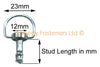 Dzus Dzus / 25mm / Fairing Panel Quick Release Fasteners Bolts