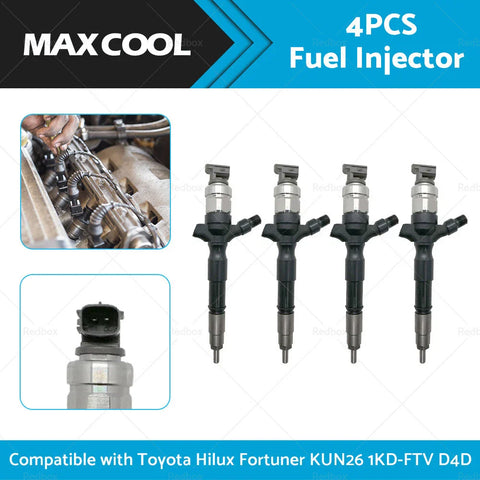 Toyota Hilux Fortuner KUN26 1KD-FTV 4X Diesel Fuel Injectors (2005-2015)
