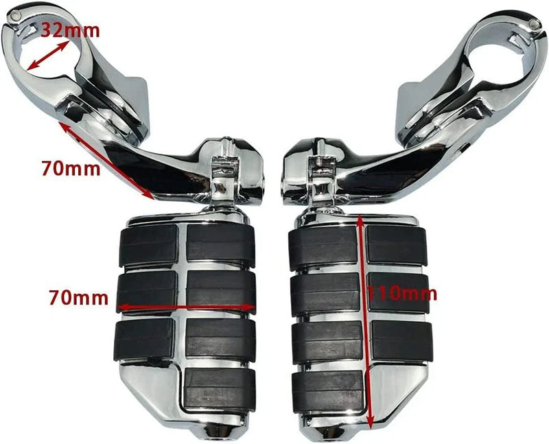Harley Touring Road King Street Glide 1-1/4" Highway Foot Pegs (2009-2023)