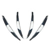 Benz C-Class Silver Front Bumper Splitter Fins Spoiler Canard Trim (2022-2023)