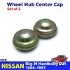 Hub Caps Center Wheel Pair Fits Nissan Hardbody D21 Pickup 1986-97 Urvan E24 D06