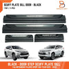 Mitsubishi Pajero Sport Matte Black Door Sill Scuff Plates (2015-2024)