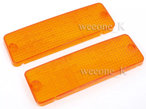 Toyota Hilux LN50 MK2 Front Bumper Orange Light Lens (1984-1988)
