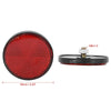 Motorcycle Bike Pair M6x1.0 Red Universal Screw Mount Warning Reflector