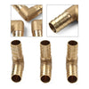 Pipe 3 Pcs 5/8" Brass Barbed Hose Barb Elbow Fitting