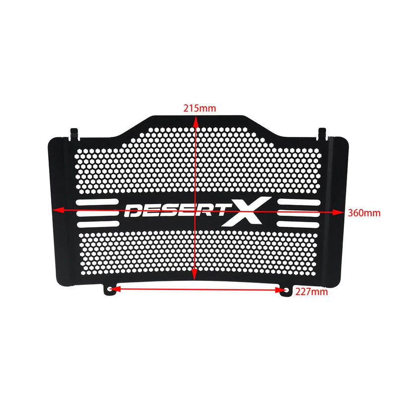 Ducati Desert X Black Radiator Grille Guard Cover (2022-2023)