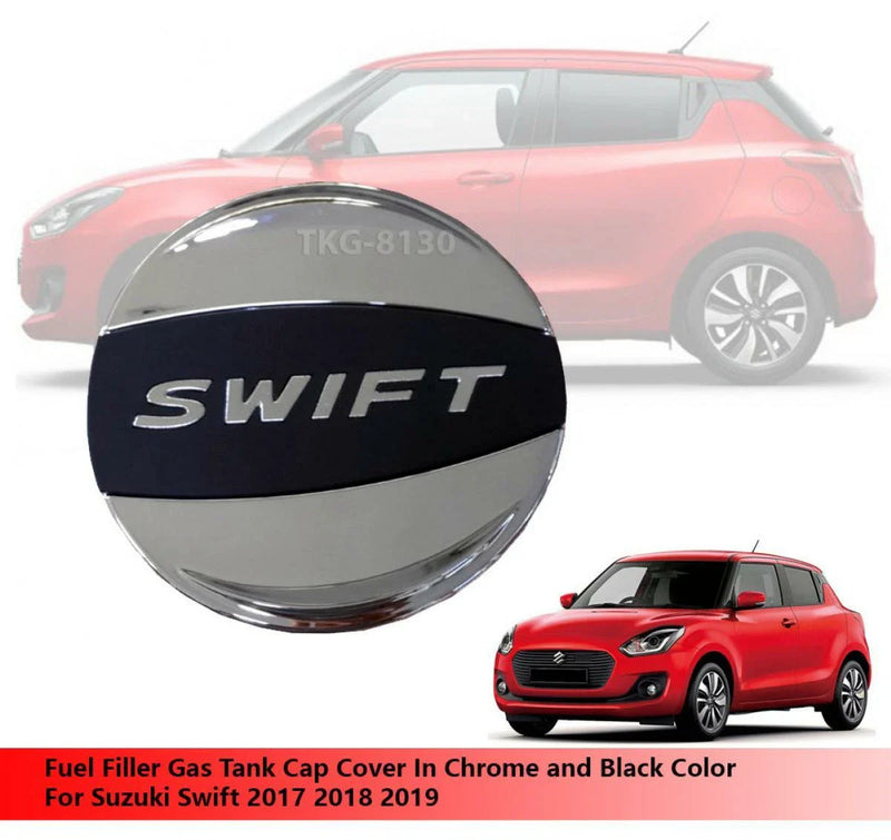 Suzuki Swift Fuel Door Cap Cover Trim Black Chrome (2017-2019)