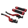BMW F650GS Red Extendable Brake Clutch Levers Grips Set (2002-2007)