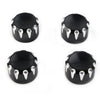Harley 883 4 x Black Engine Screw Topper Cover Head Bolt Caps