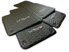 Lamborghini URUS 2018-2024 Black with Yellow Stitching Leather Floor Mats