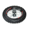 BLACK 90 / 100 PIT PRO Dirt Bike 14" Rear Wheel Rim & Knobby Tire