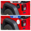 Jeep Wrangler White Aluminum Alloy Gas Fuel Tank Cap Cover (2007-2018)