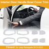 Jeep Renegade (2015-2023) 4 x White ABS Interior Door Handle Bowl Cover Trim