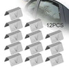 Heko SNED Clips 12 x Wind Rain Deflectors Channel Metal Clips
