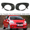 Toyota Yaris 2 x Fog Light Lamp Grill Cover Trim Black (2006-2008)