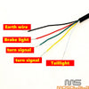 Cafe Racer Style Motorcycle w / LED Brake Light 1'' Rear Seat Hoop