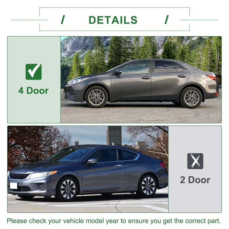 Acura Black PVC Front Left Weatherstrip Window Seal